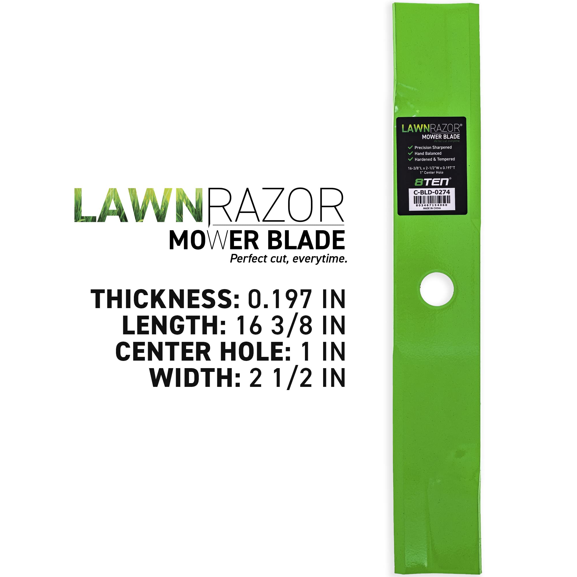 セット Amazon.com : 8TEN LawnRAZOR Blade Set for Exmark Lazer Z AS CT